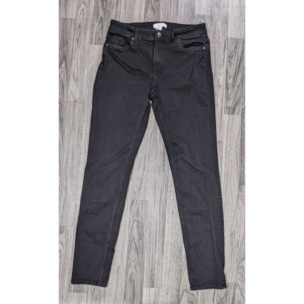 H&M Womens Size 8 Pockets Skinny Black Denim Jeans